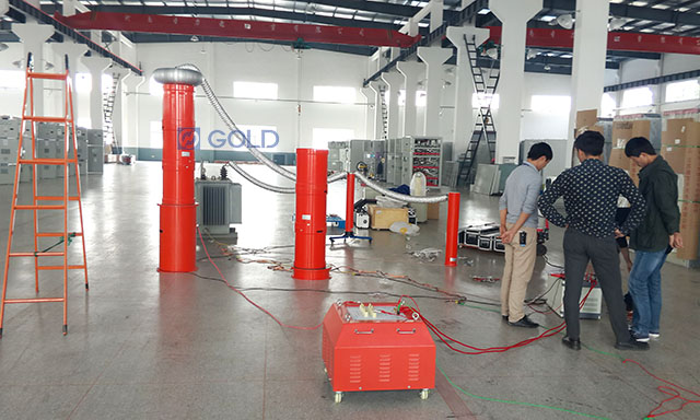 Gdxz variable frequency series ac resonant test system