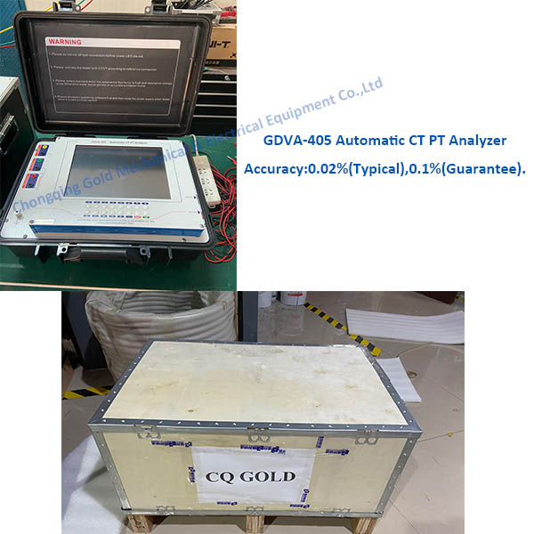 Ang GDVA-405 Ganap na Awtomatikong CT PT Analyzer ay handa nang ipadala