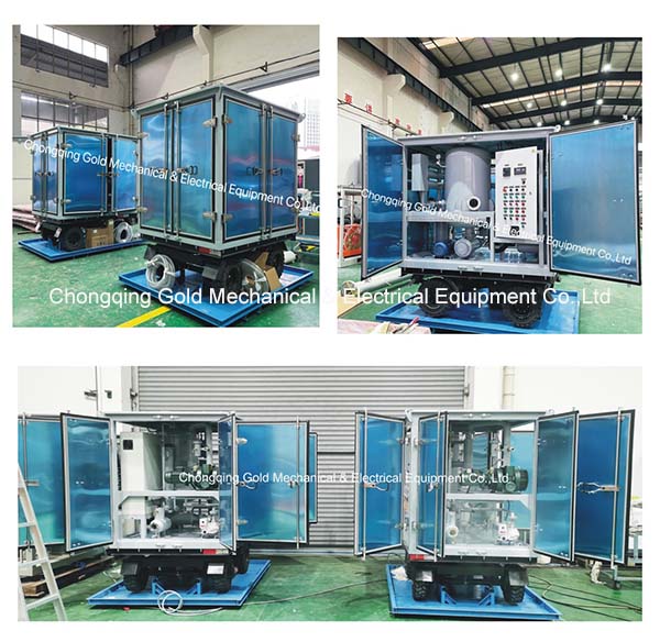 Dalawang hanay ng ZJA-2KY 2000L/H Transformer Oil Purifier Handa para sa Pagpapadala