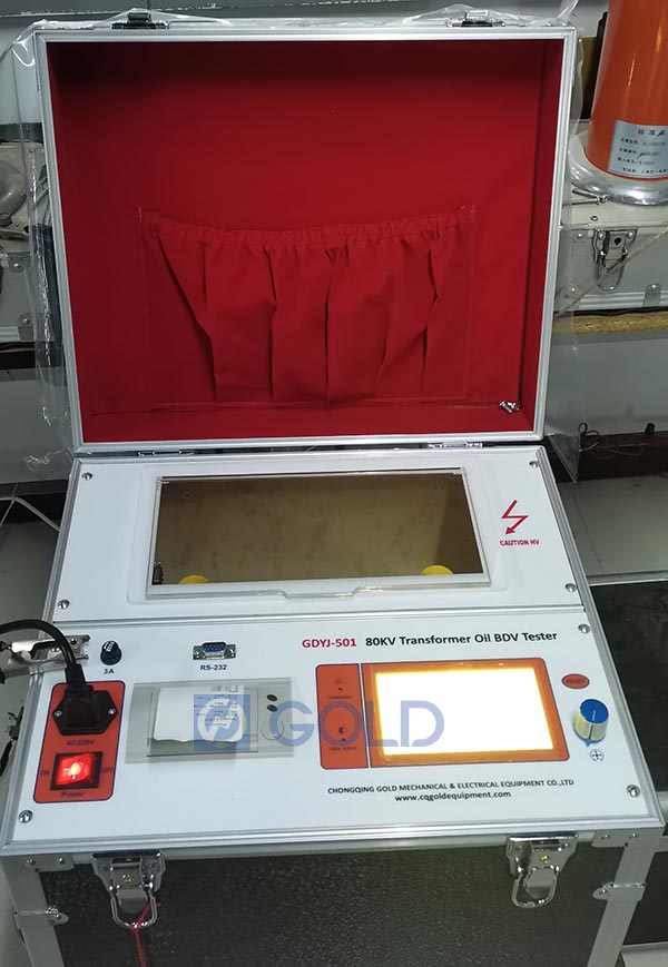Gdyj-501 80kv transpormer langis dielectric lakas tester handa para sa kargamento