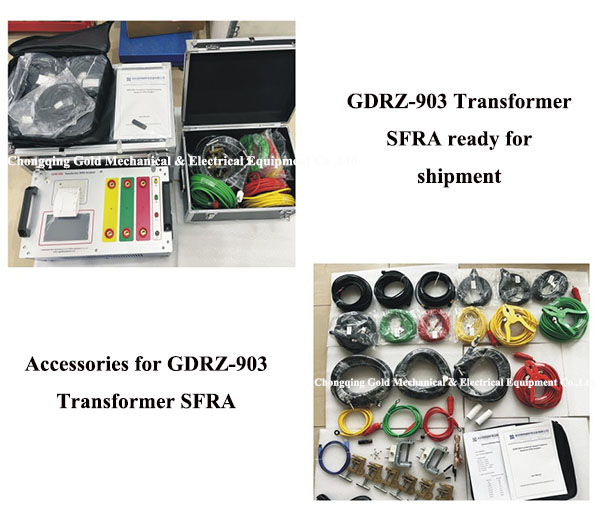 Ang GDRZ-903 Transformer SFRA Winding Tester ay handa nang ipadala