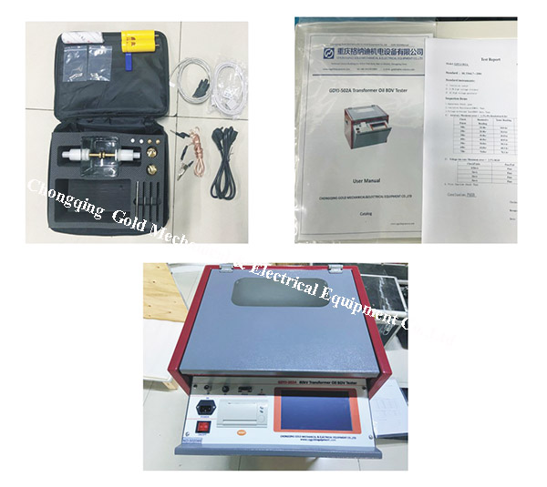 GDYJ-502A ASTM D877 OIL BDV Tester ay handa nang ipadala