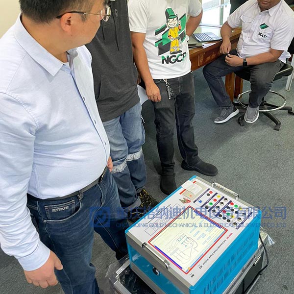 Nagbigay ang aming engineer ng pagsasanay sa operasyon para sa NGCP sa GDGK-307 circuit breaker analyzer
