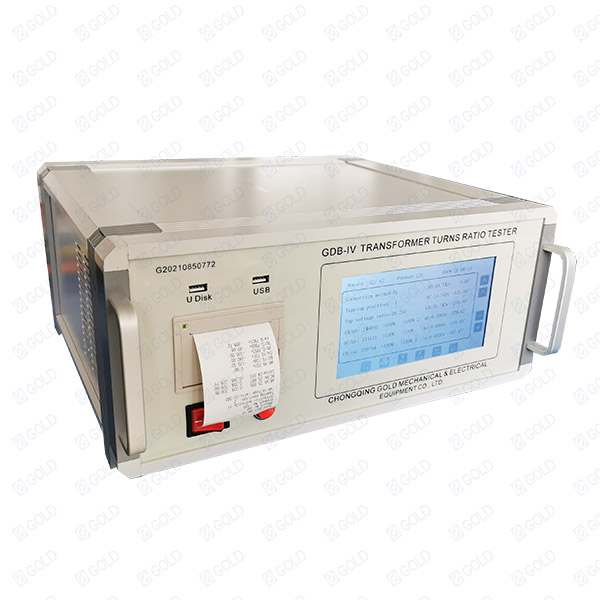Bagong Disenyo-GDB-IV Transformer Lumiko Ratio Tester (paggulo kasalukuyang pagsubok) na may lithium baterya