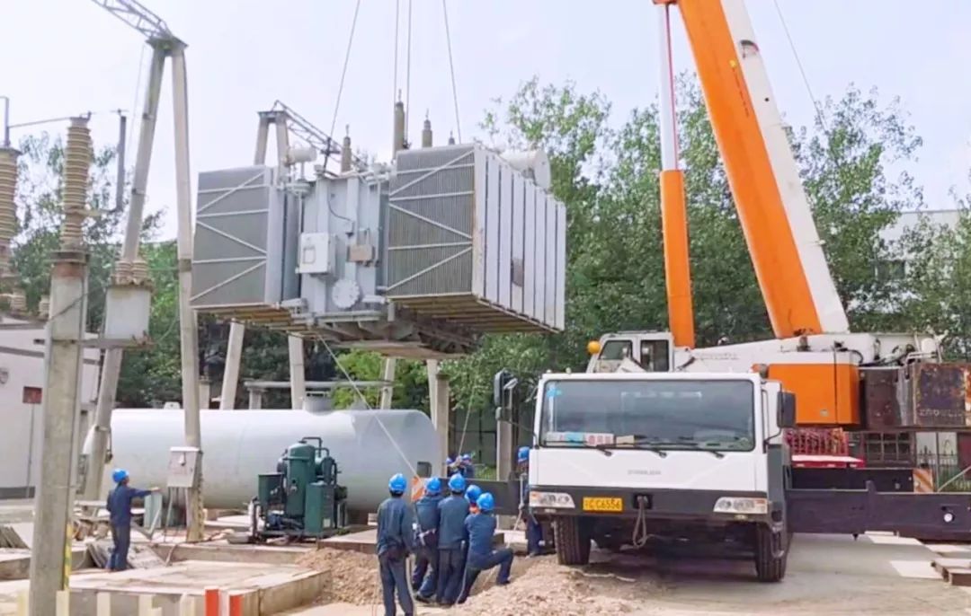 Mga bahagi ng elektrikal na substation para sa pagpapanatili o pagtatayo