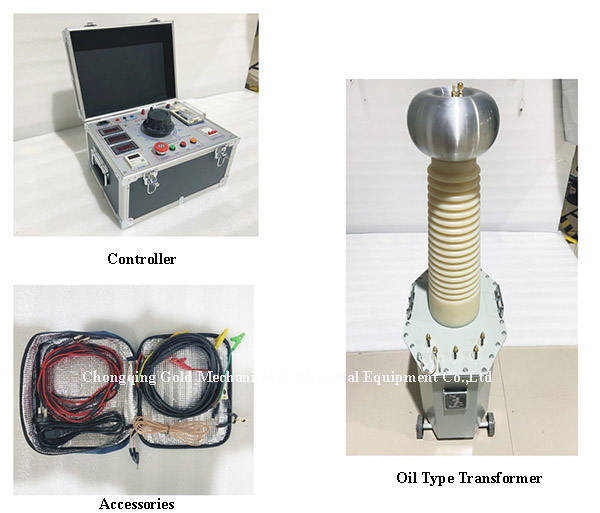 GDJZ-AC100KV DC140KV 5KVA Oily Transformer AC DC Hipot Tester ay handa nang ipadala