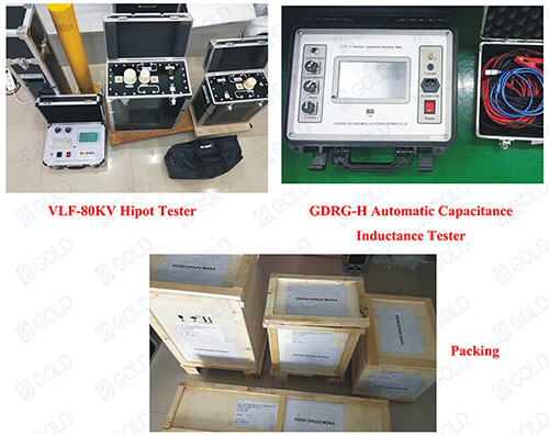 Ang VLF-80KV Hipot Tester at GDRG-H Capacitance Inductance Tester ay Nabili sa Chile