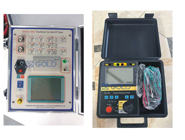 Ang GDGS 10KV Insulation Power Factors at GD-2306 10KV Insulation Resistance Tester ay handa nang ipadala