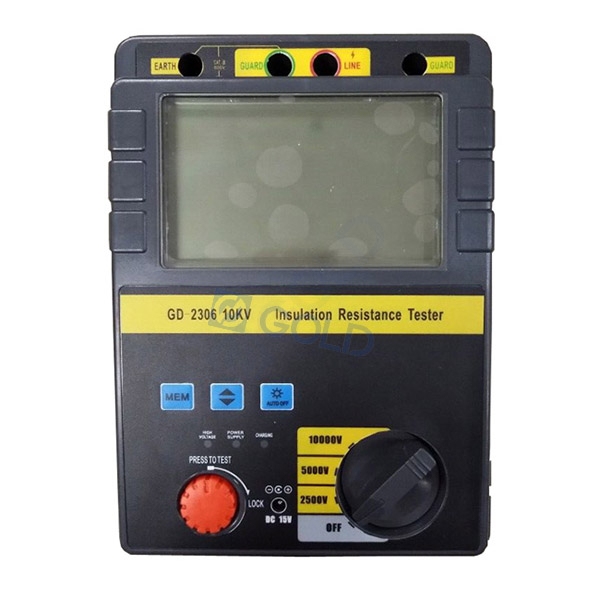 GD-2306 Digital 10KV Megger High-boltahe na paglaban sa paglaban ng tester megohmmeter