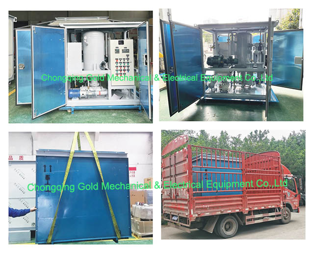 ZJA-1.8KY 1800L/H DOUBLE STAGES TRANSFORMER OIL PURIFIER na may saradong pinto na handa para sa kargamento