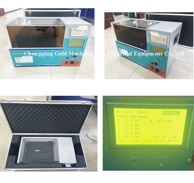 GDYJ-502 Digital Display 100KV Transformer Oil DBV Tester Handa para sa Pagpapadala