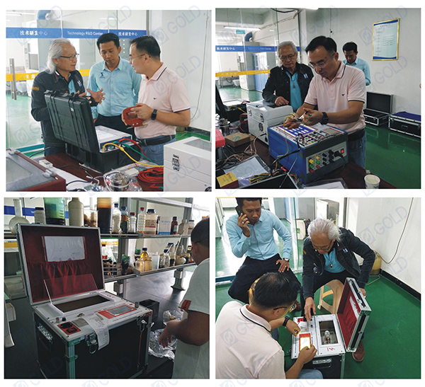 Customer mula sa Thailand Bumisita sa GOLD Muli para sa Pagsasanay